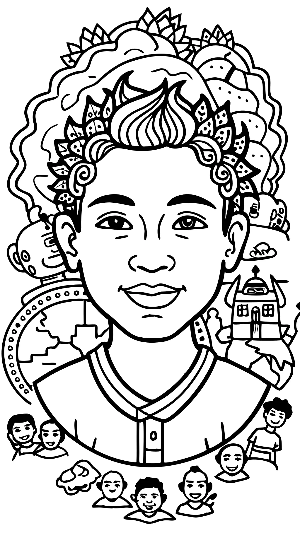 coloring pages portraits